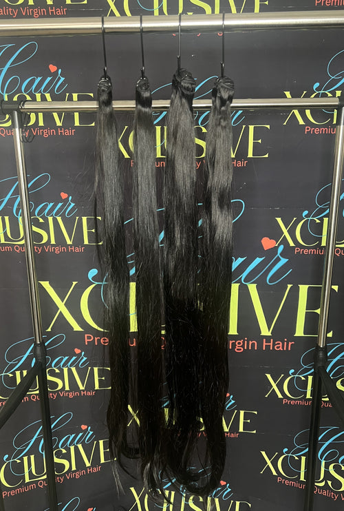 28” Virgin Straight Bundle – Full, Long & Ready to Ship