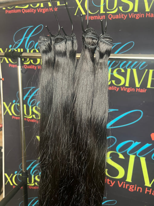 30” Virgin Straight Bundle – Full, Long & Ready to Ship